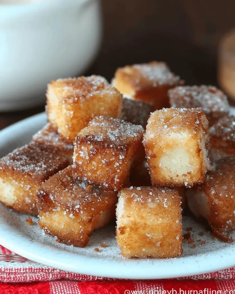 Angel Food Cake Churro Bites