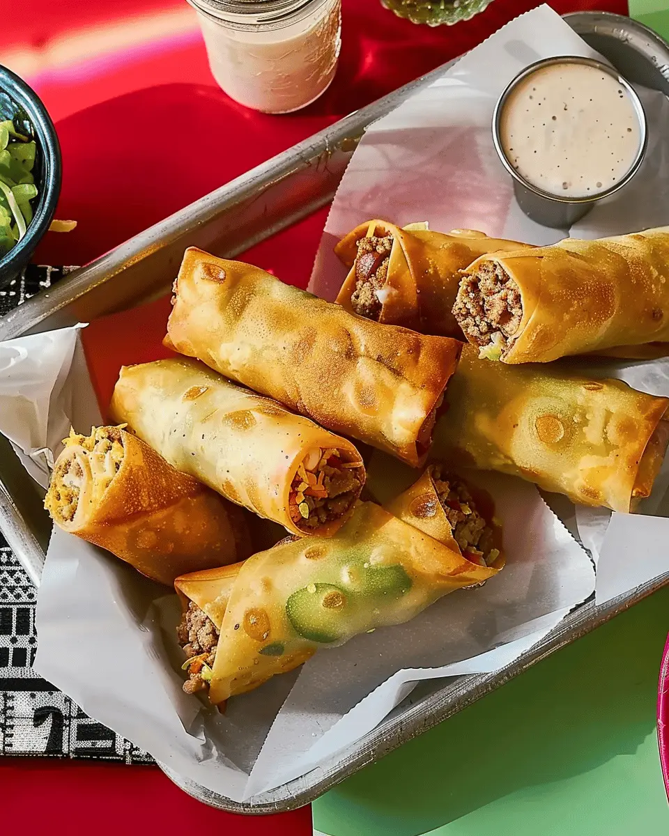 Cheeseburger Egg Rolls: Easy Homemade Snack for Any Occasion