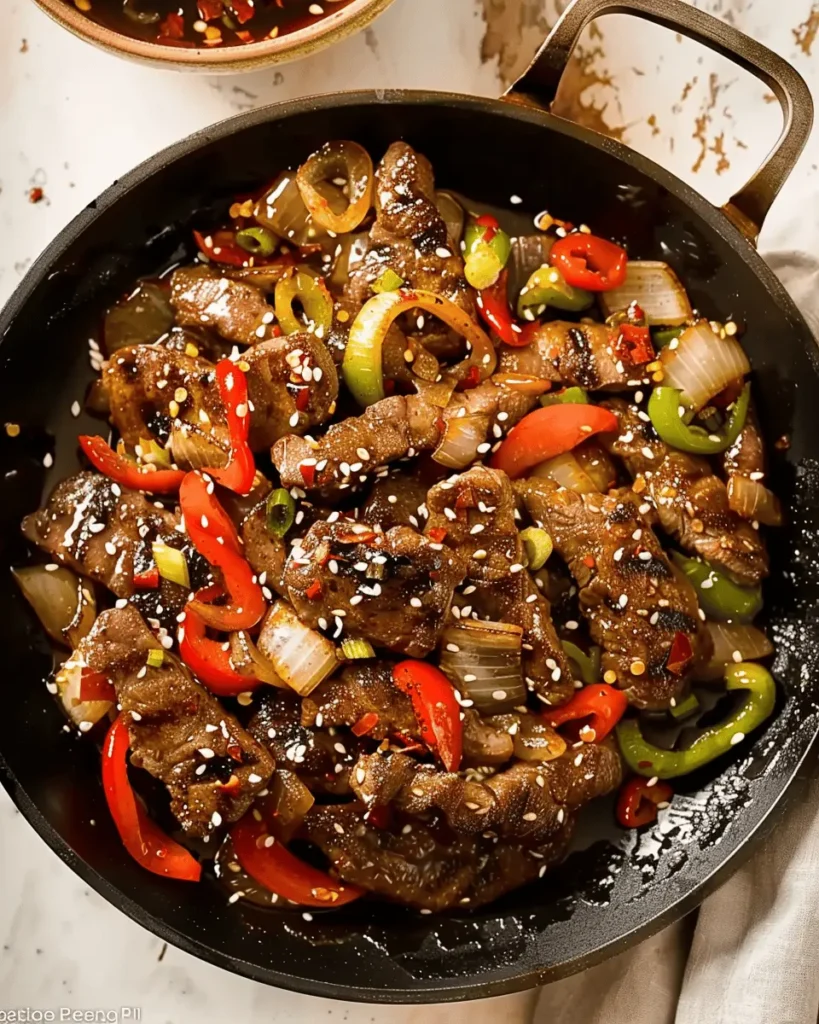 Chinese Pepper Steak with Onions