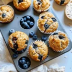 Cottage Cheese Blueberry Muffins