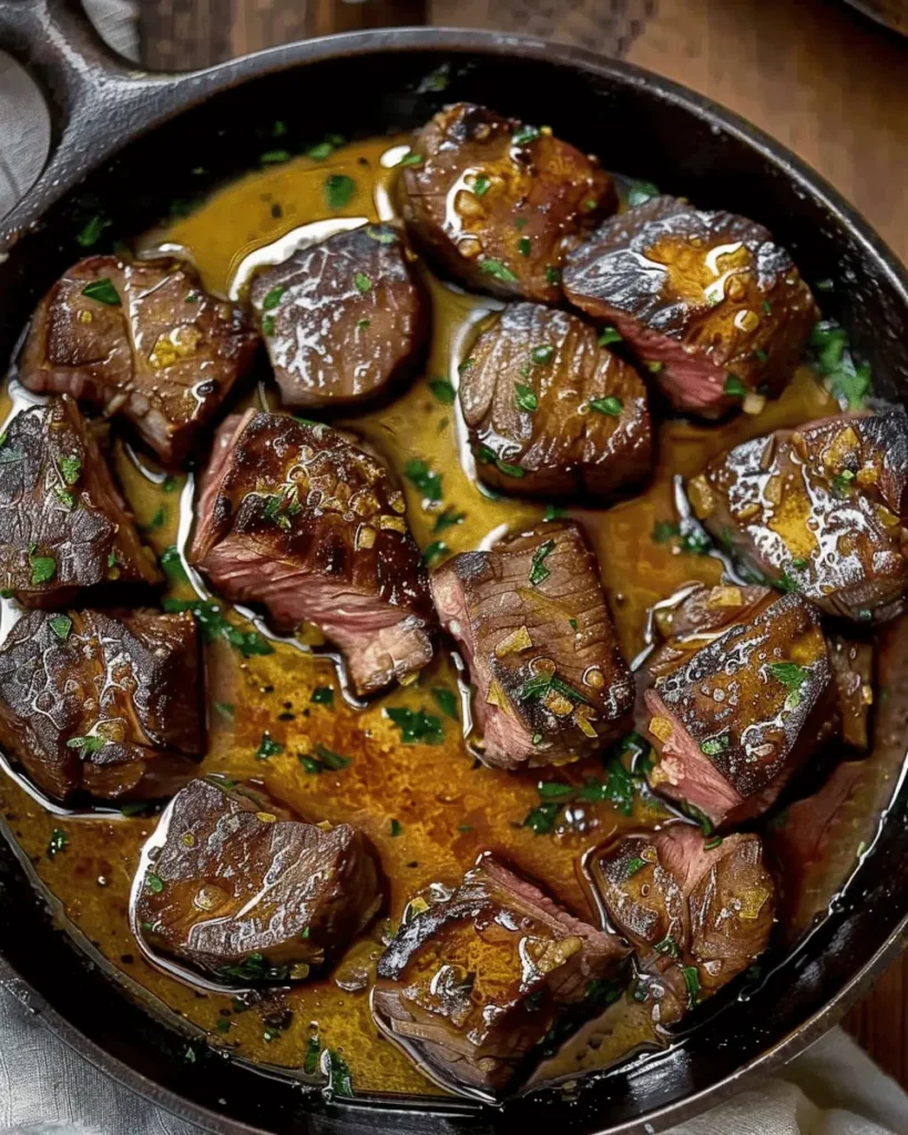 Cowboy Butter Steak Bites