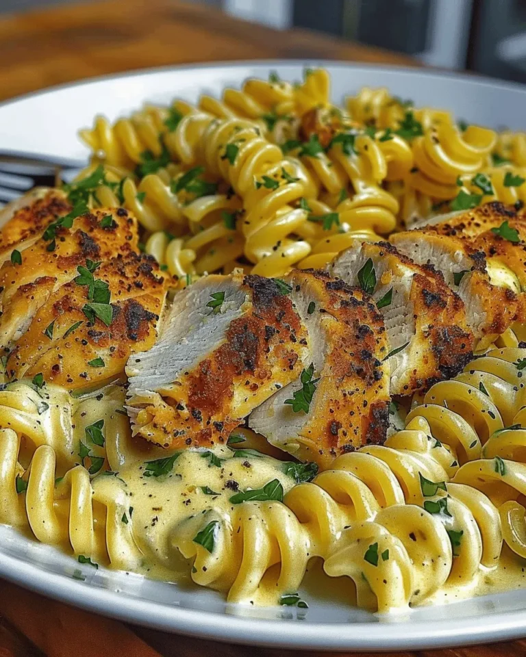 Creamy Garlic Parmesan Chicken & Cheesy Twisted PastaCreamy Garlic Parmesan Chicken & Cheesy Twisted Pasta