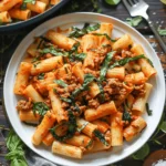 Creamy Sausage Rigatoni