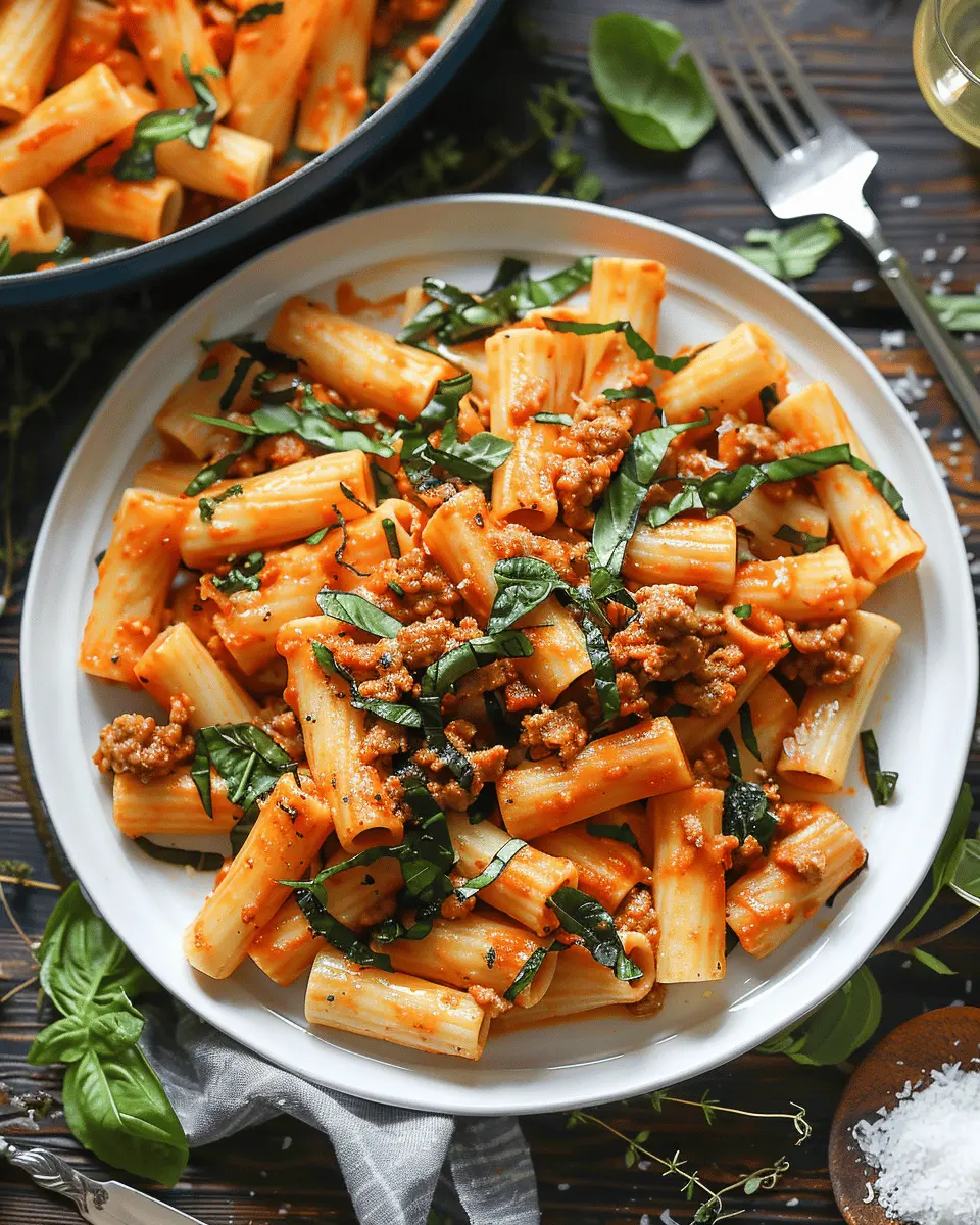 Creamy Sausage Rigatoni: A Cozy Indulgence for Dinner Nights