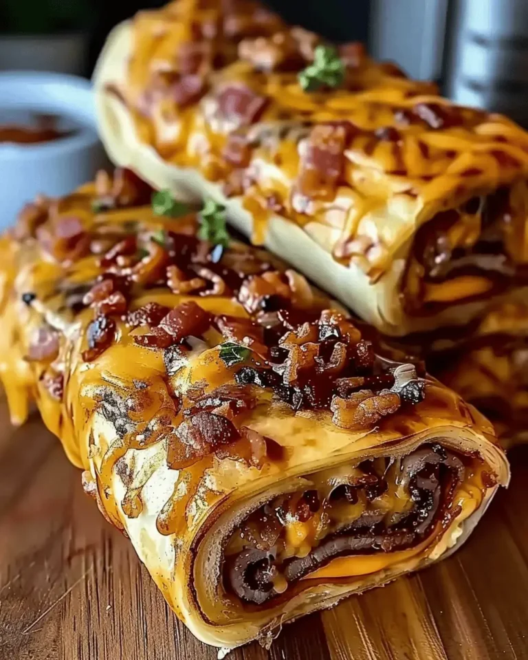 Garlic Butter Bacon Cheeseburger Rollups