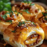 Garlic Butter Bacon Cheeseburger Rollups
