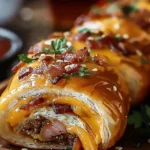 Garlic Butter Bacon Cheeseburger Rollups