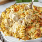 Garlic Parmesan Chicken Pasta Bake