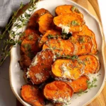 Herb & Parmesan Crusted Sweet Potatoes