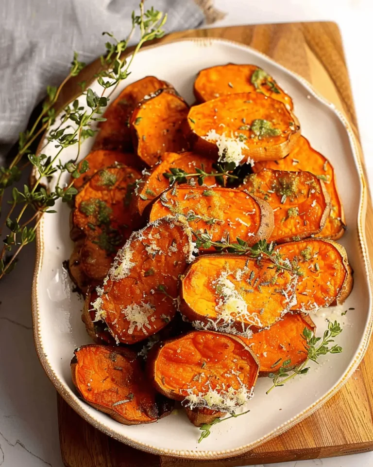 Herb & Parmesan Crusted Sweet Potatoes