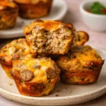 High Protein Sausage Pancake Muffins