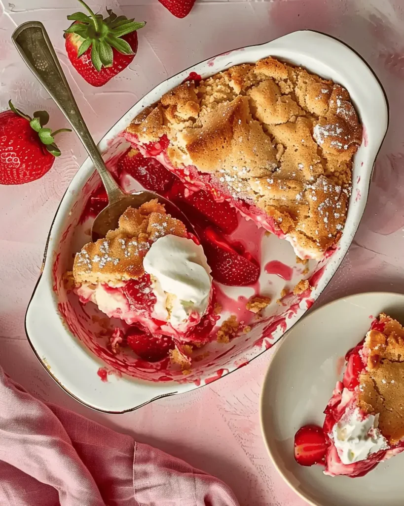Strawberry Cheesecake Dump Cake