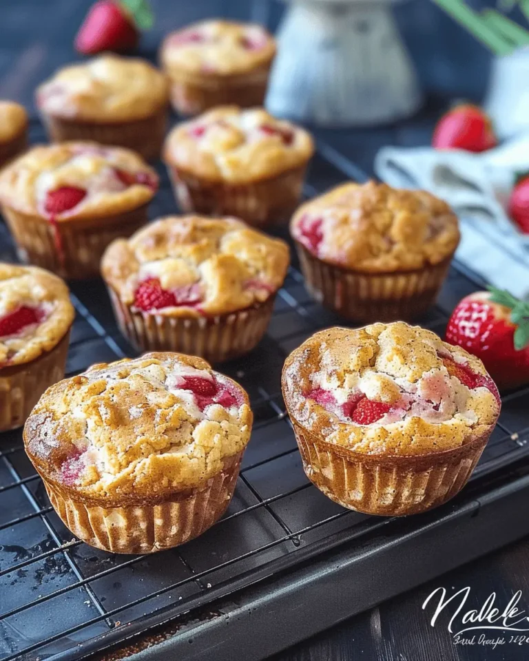Strawberry Cottage Cheese Muffins