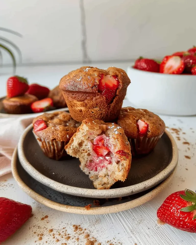 Strawberry Cottage Cheese Muffins