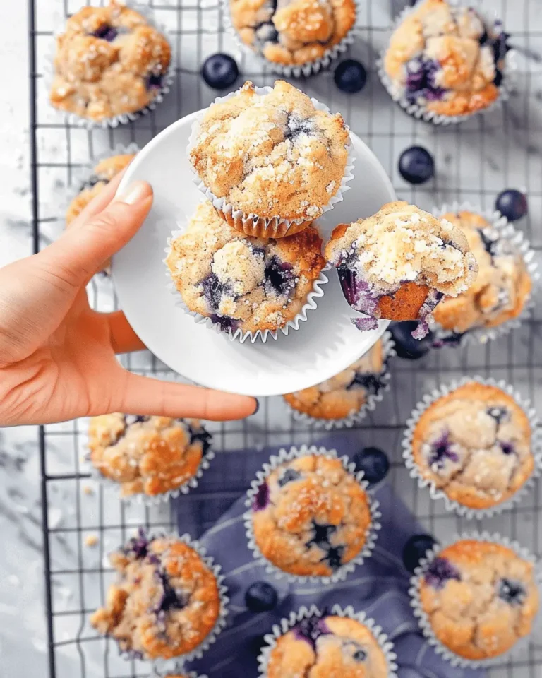 The BEST Blueberry Protein Muffins