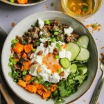 Viral Cottage Cheese Beef Sweet Potato Bowl