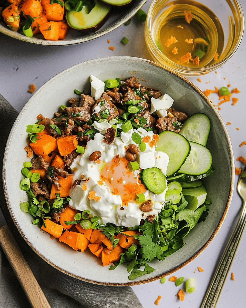 Viral Cottage Cheese Beef Sweet Potato Bowl: Your Easy Comfort Food
