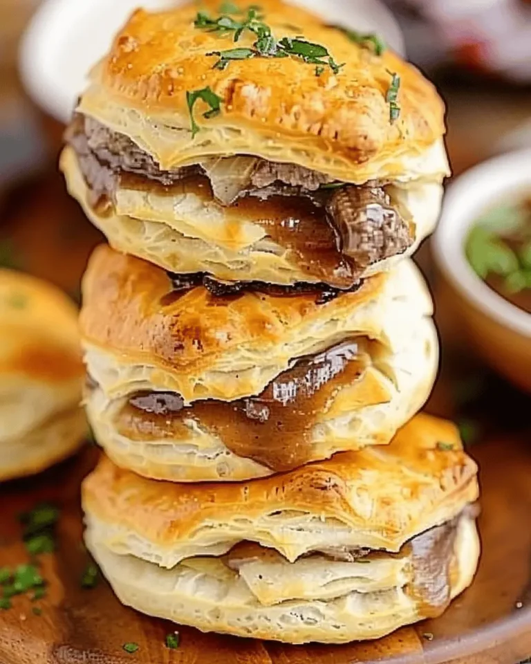French Dip Biscuits Football Friday