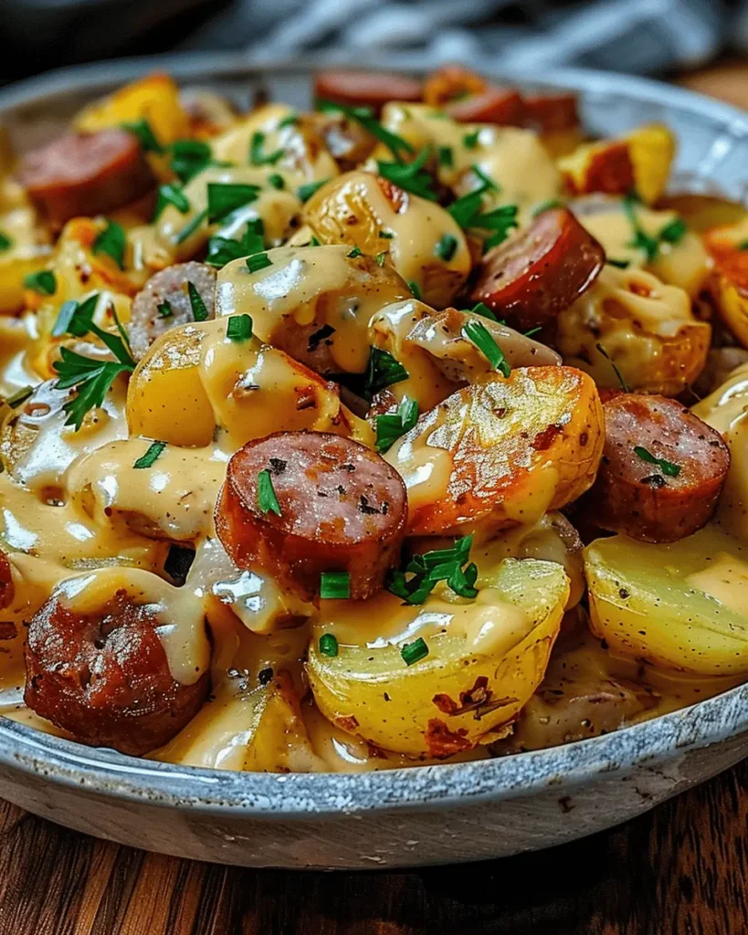 Cheesy Ranch Potatoes and Sausage