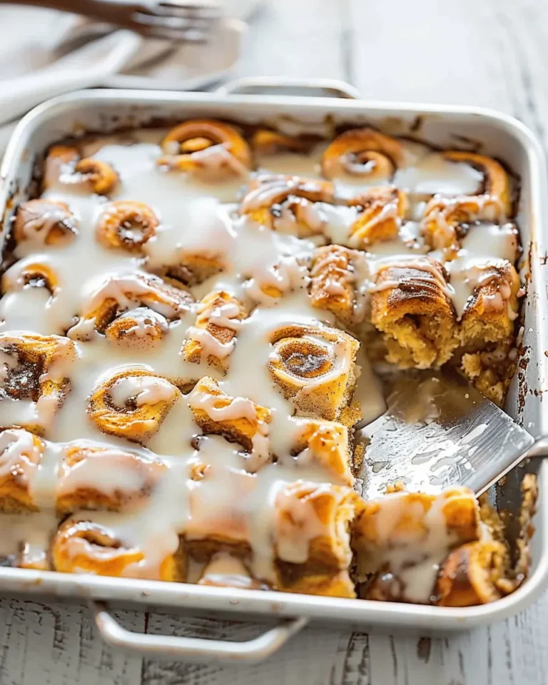 Pumpkin Cinnamon Roll Bake