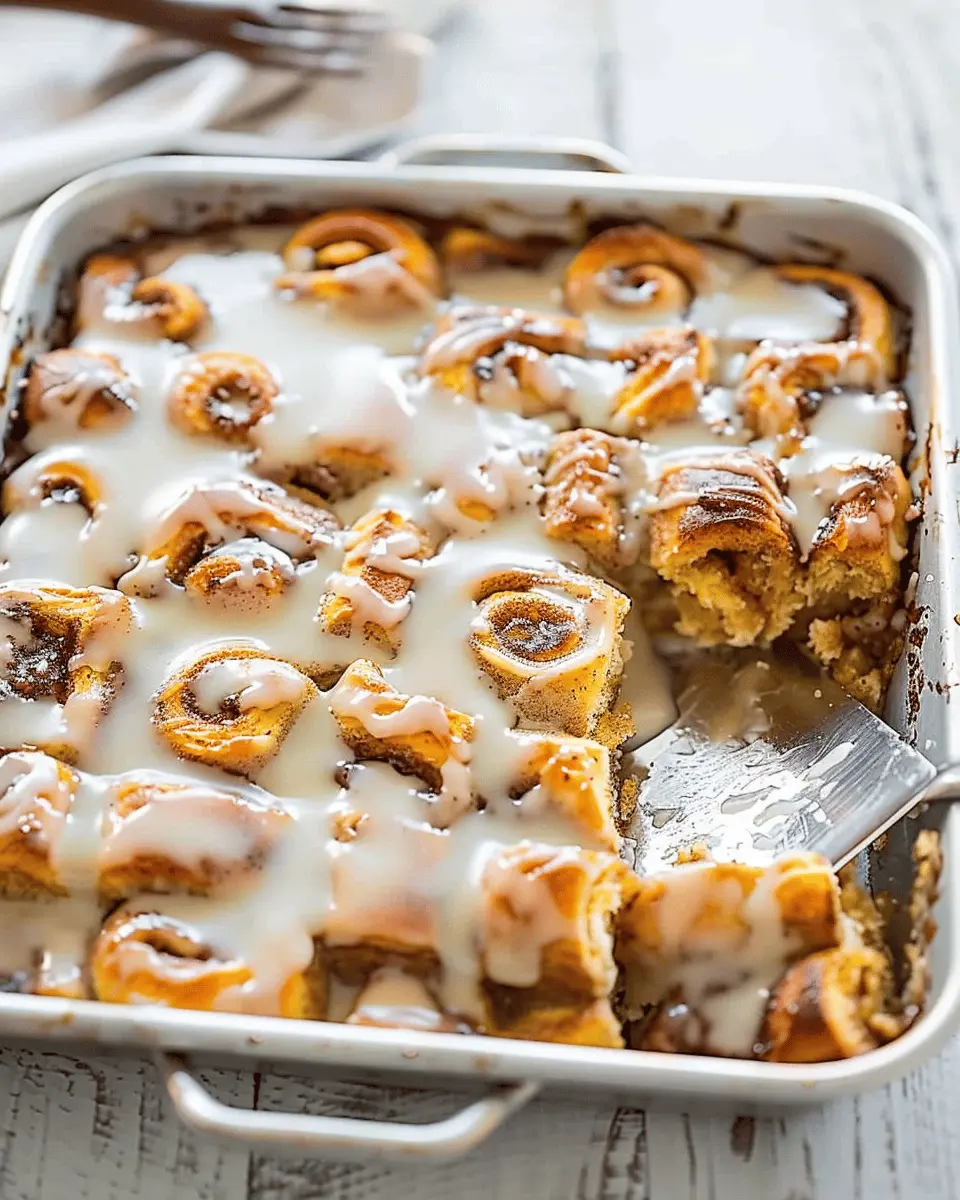 Pumpkin Cinnamon Roll Bake: Easy, Indulgent Fall Delight
