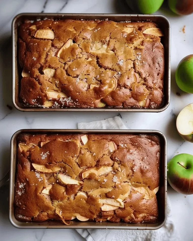 Apple Sheet Cake (Or Loaves)