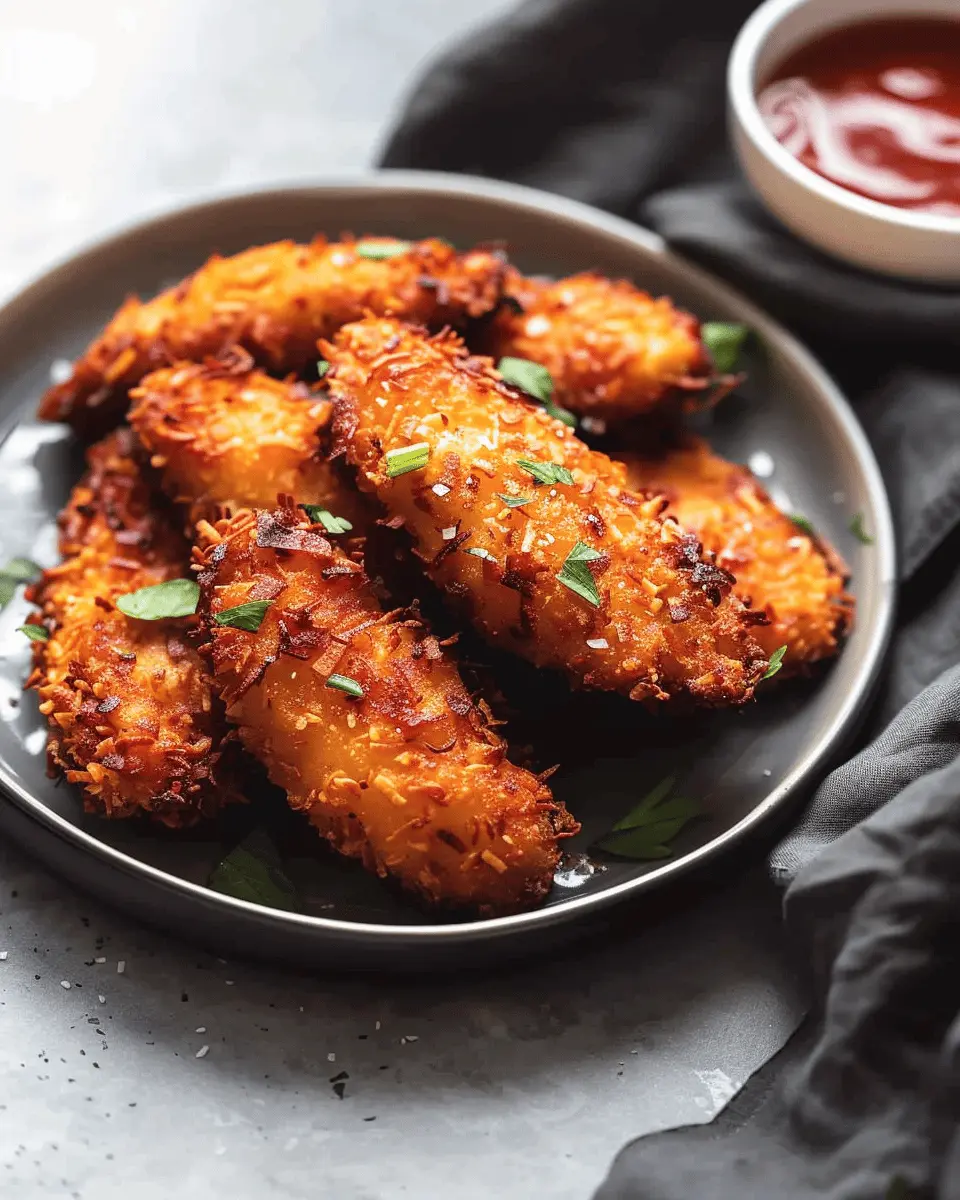 Crispy Coconut Chicken Tenders: Easy Homemade Delight for All