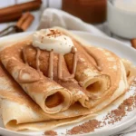 Cinnamon Roll Protein Crepes