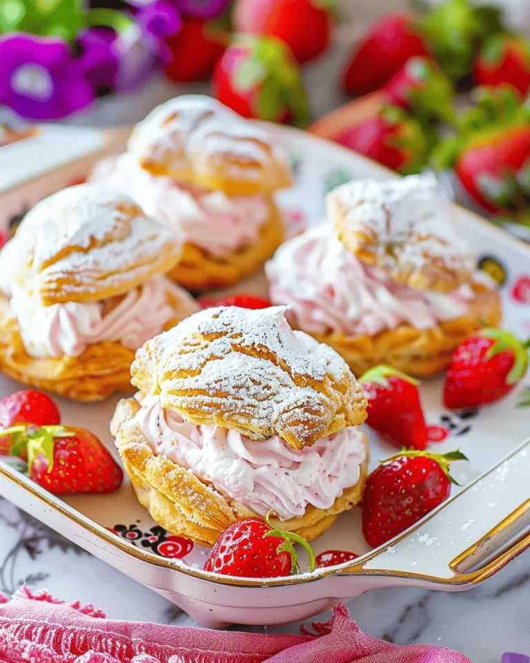 Easy Strawberry Cream Puffs Recipe