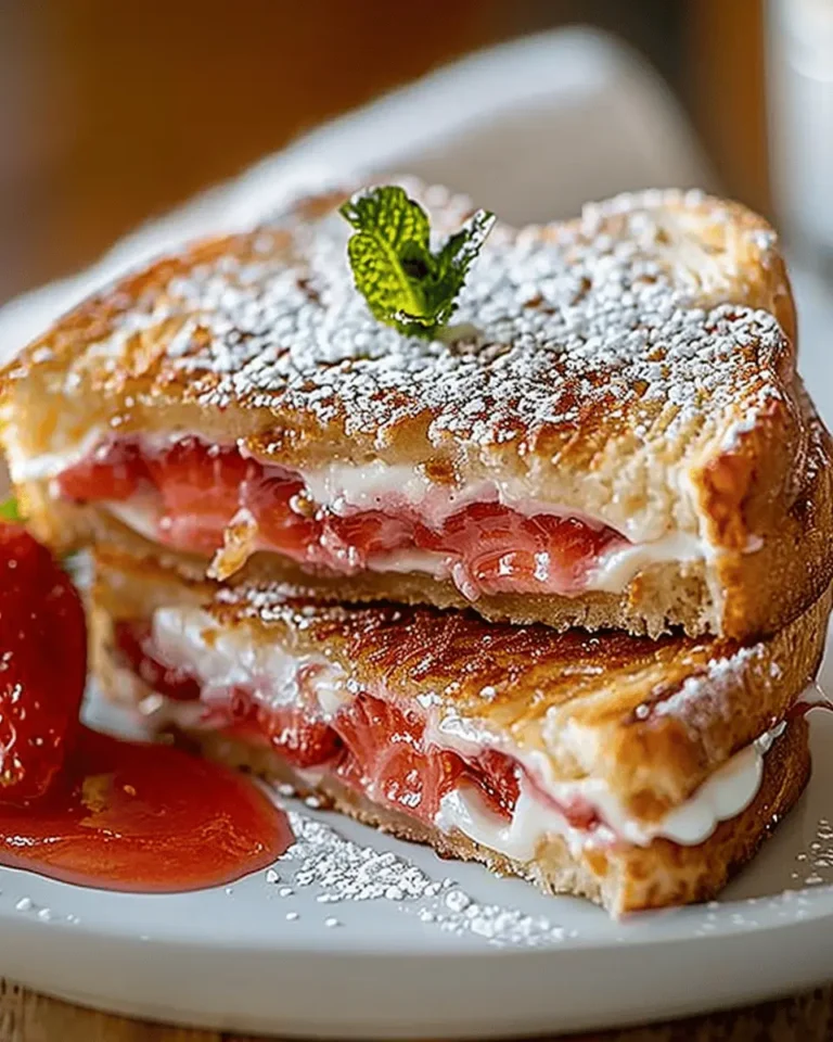 Fried Strawberry Cheesecake Sandwiches
