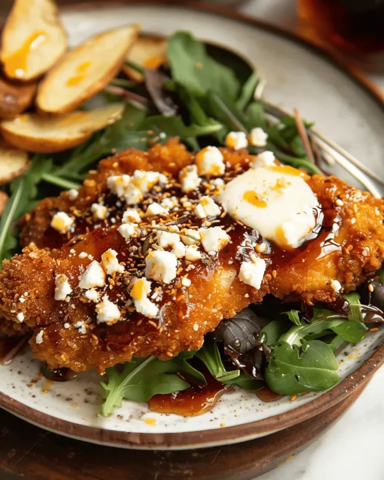 Crispy Hot Honey Feta Chicken