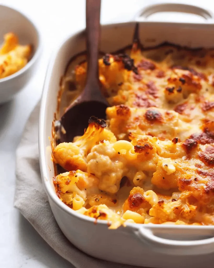 BEST Baked Cauliflower “Mac” and Cheese