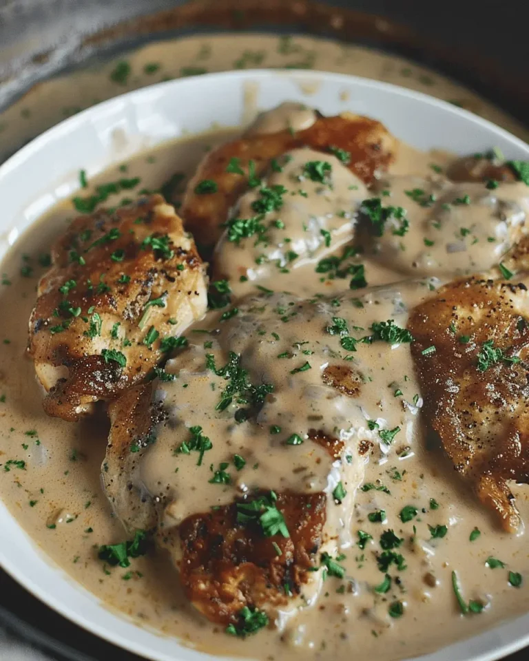 Irish Chicken in Whiskey Cream Sauce