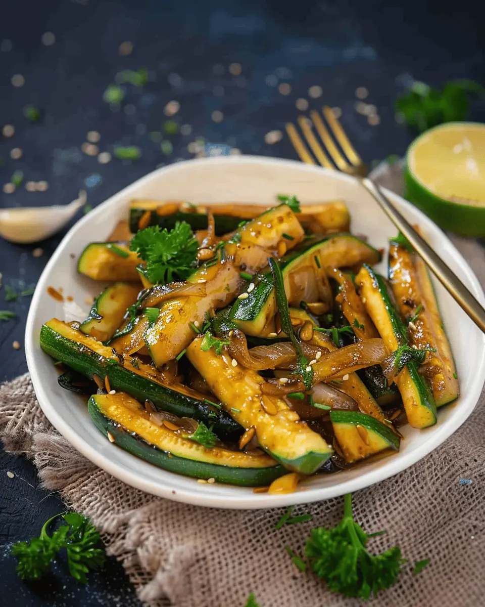 Hibachi Zucchini: Easy Stir-Fry with Turkey Bacon and Chicken Ham