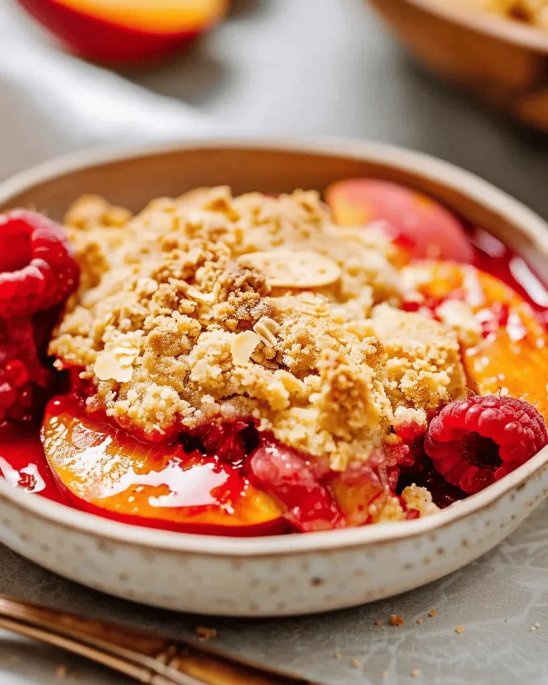 Raspberry Peach Cobbler Recipe