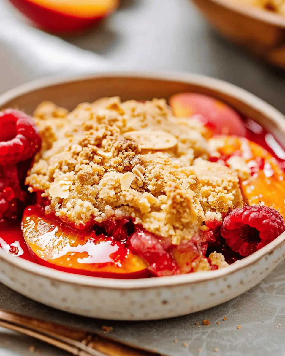 Raspberry Peach Cobbler Recipe: Easy Summer Dessert Delight