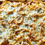 Baked Cream Cheese Spaghetti Casserole