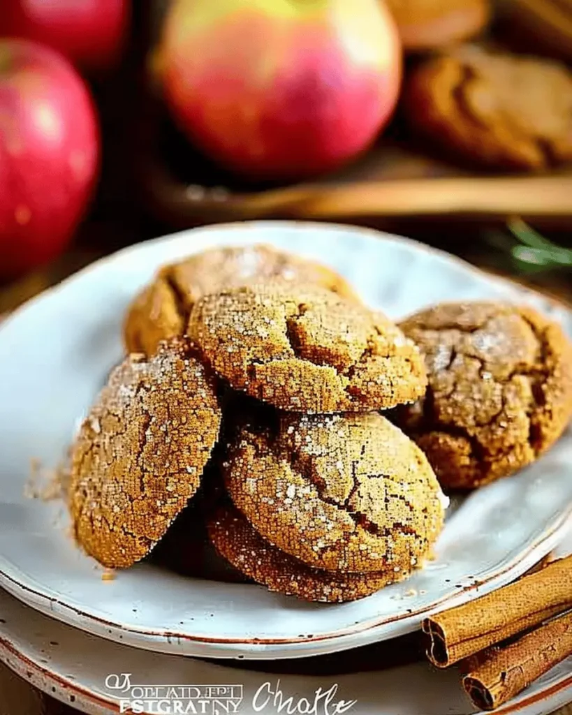 Soft Batch Apple Cider Gingersnap Cookies