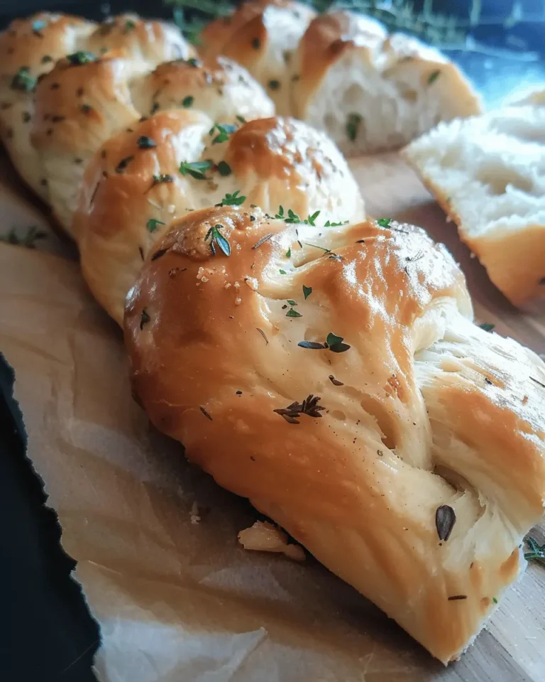 Garlic Herb Braided Soft Bread