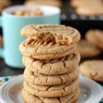 Thick and Chewy Peanut Butter Cookies
