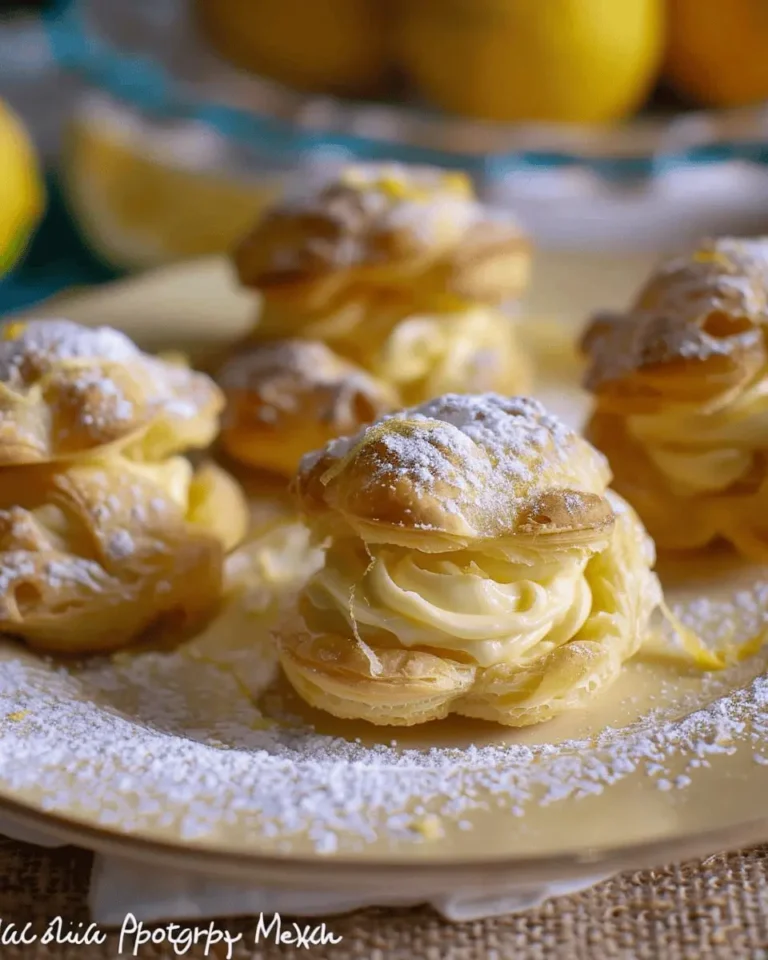 Cream Puffs, with Lemon Pastry Cream