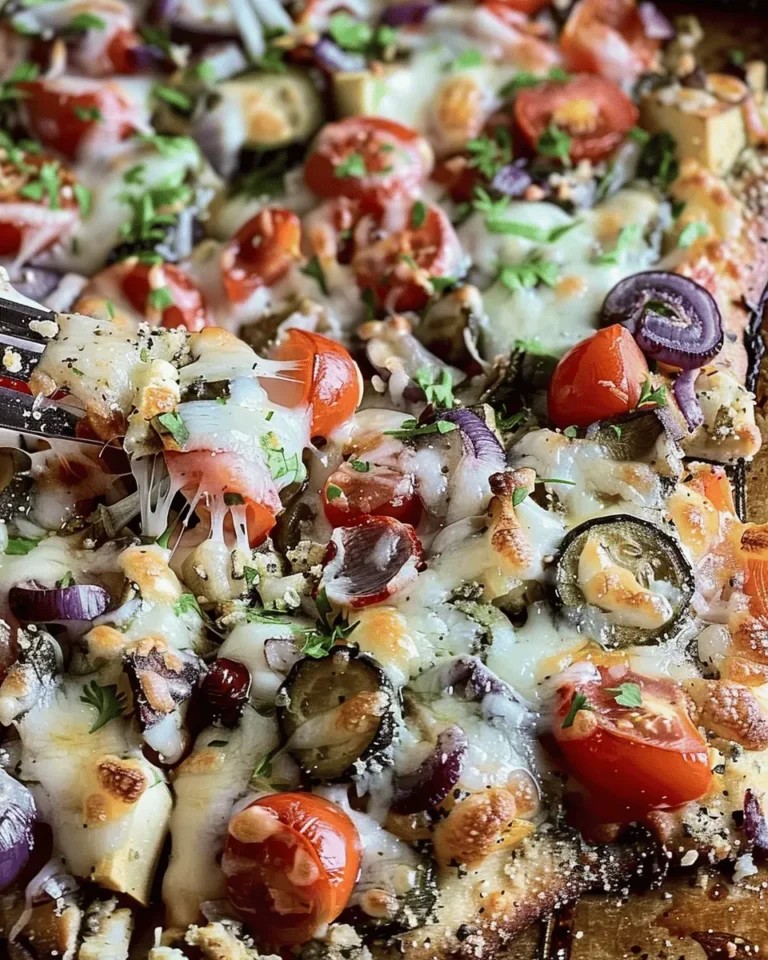 Low Carb Roasted Vegetable ‘Pizza’