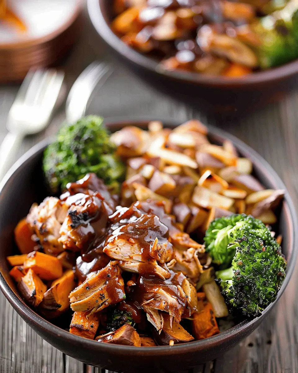 BBQ Chicken & Roasted Sweet Potato Bowls: Easy Weeknight Comfort