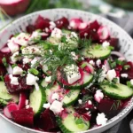 Beet Salad with Feta, Cucumbers, and Dill