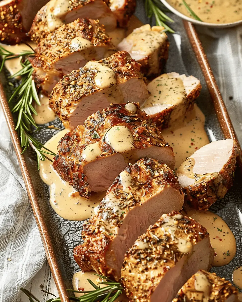 Best Ever Pork Tenderloin with Delicious Dijon Cream Sauce