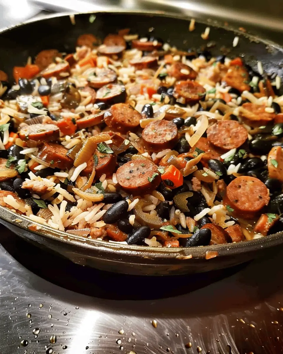 Black Beans, Sausage and Rice: A Comforting Family Favorite
