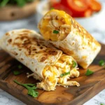Cheesy Garlic Chicken Wraps