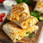 Cheesy Garlic Chicken Wraps