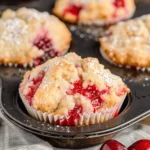 Cherry Cobbler Muffins