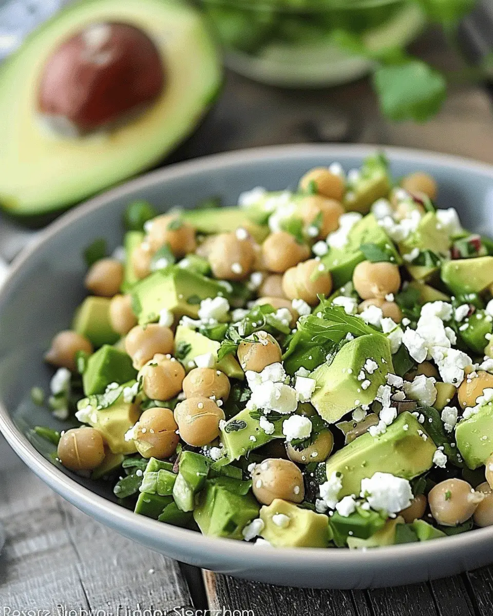 Chickpea, Avocado, & Feta Salad: A Fresh Twist on Healthy Eating